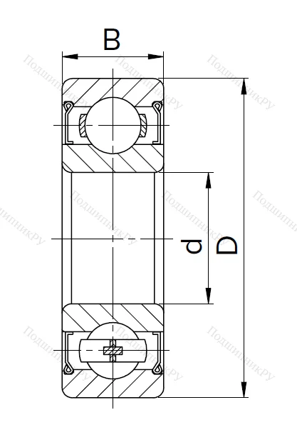 Миниатюрный шариковый подшипник 80029 T (629 ZZT) в Самаре