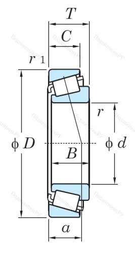 Конический роликовый подшипник 30313 JR от производителя  KOYO