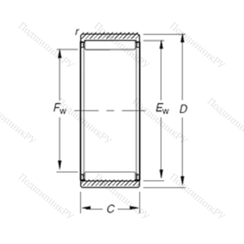 Подшипник игольчатый радиальный RNAO 22X 35X 32 от производителя  TIMKEN