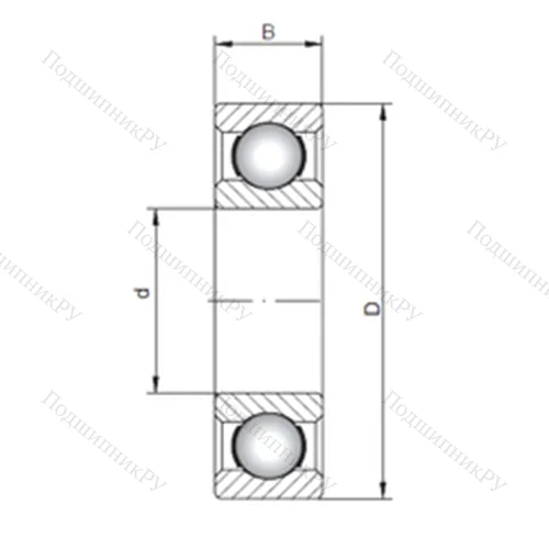 Подшипник шариковый радиальный 61988 от производителя  CX Подшипник шариковый радиальный 61988 от производителя  CX