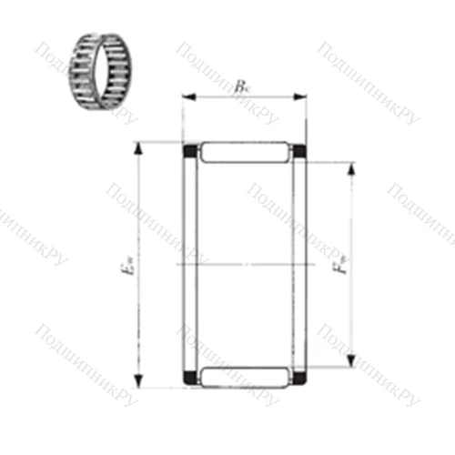 Подшипник игольчатый радиальный KT 657320 от производителя  IKO