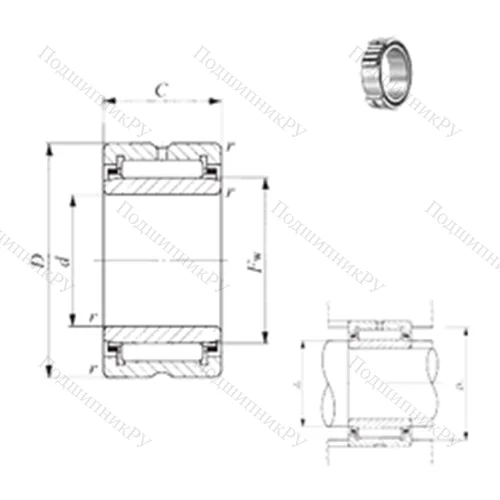 Подшипник игольчатый радиальный TAFI 223420