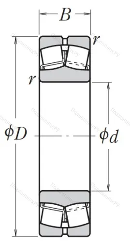 Сферический роликовый подшипник 23024 CDE 4S 11 от производителя  NSK