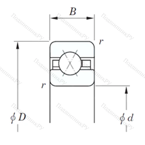 Подшипник шариковый радиально-упорный KAX 035