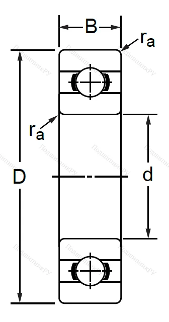 Дюймовый шариковый подшипник RLS 8 (LJ 1) в Самаре