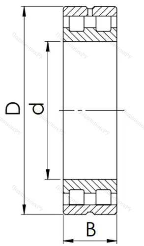 Двухрядный роликовый подшипник 5-3182112 Л (NN 3012 MKP 5) в Самаре