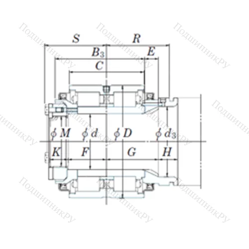 Подшипник роликовый радиальный JB 1377