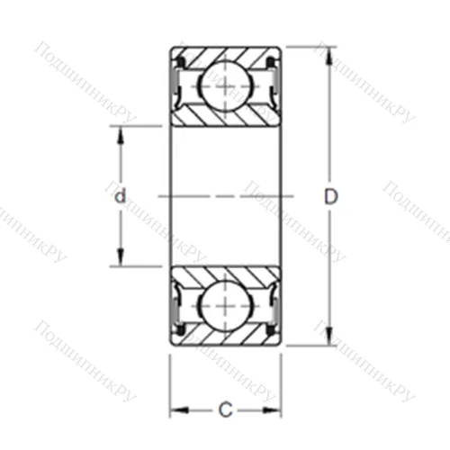 Подшипник шариковый радиальный 212NPP
