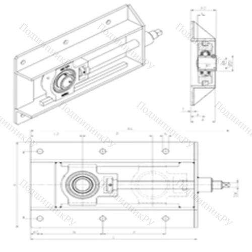 Подшипниковый узел шариковый радиальный UCT 203+WB от производителя  SNR