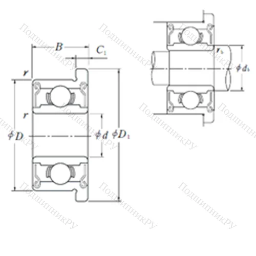 Подшипник шариковый радиальный FR 3 ZZ
