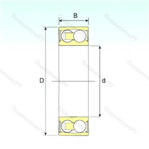 Подшипник шариковый радиальный самоцентрирующийся 2207-2RSTN 9 от производителя  ISB