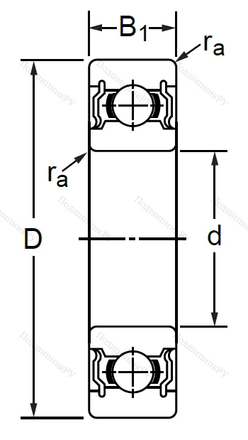 Дюймовый шариковый подшипник RLS 5 2RS (LJ 5/8-2RS) в Самаре