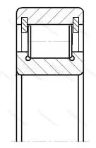 Подшипник  102207 (NCL 207) размер 35x72x17