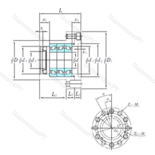 Подшипник шариковый упорно-радиальный BSU 3062BDFD
