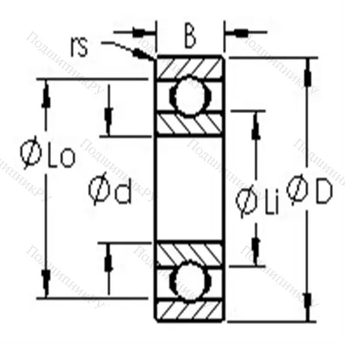 Подшипники шариковые радиальные метрическая серия из нержавеющей стали SMR 62 от производителя  AST Подшипники шариковые радиальные метрическая серия из нержавеющей стали SMR 62 от производителя  AST