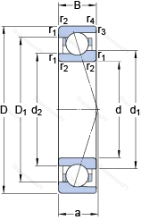 Подшипник 71906 CE/HCP 4A