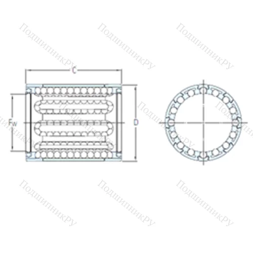 Подшипник шариковый линейный LBBR 12-2LS от производителя  SKF