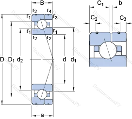 Подшипник 7012 ACE/P 4AL