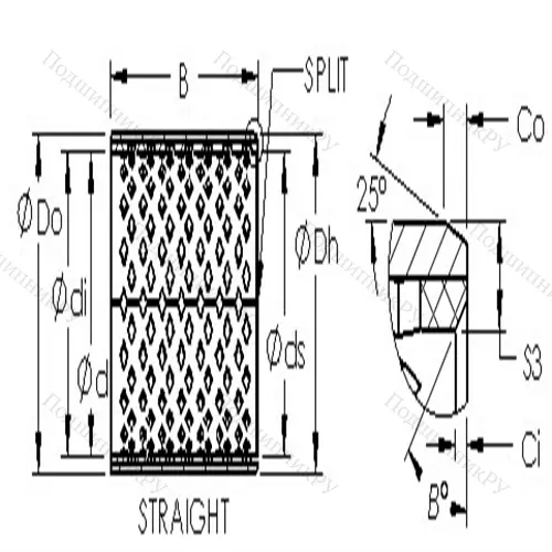 Втулка скольжения AST 090 2415 от производителя  AST