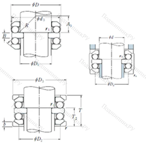 Подшипник шариковый упорный 54410U от производителя  NSK