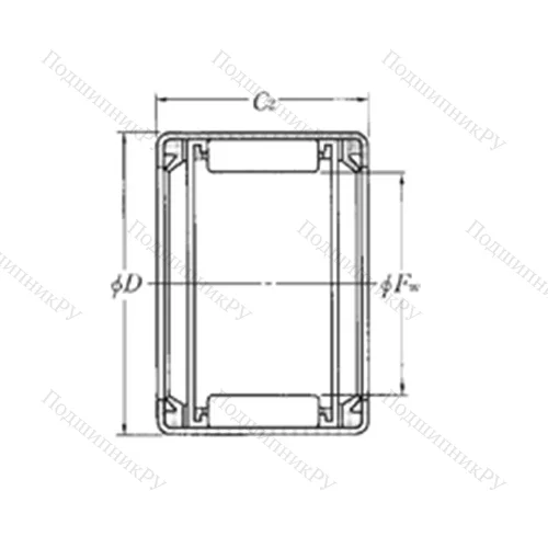 Подшипник игольчатый радиальный HMK 2521LL