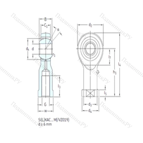 Подшипник скольжения сферический SILKAC 18M от производителя  SKF