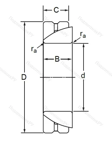 Шарнирный подшипник GAC 50 S в Самаре