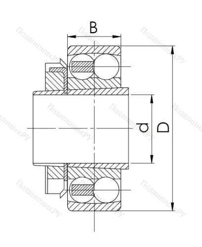 Двухрядный шариковый подшипник 11211 (1212 K+H 212) в Самаре