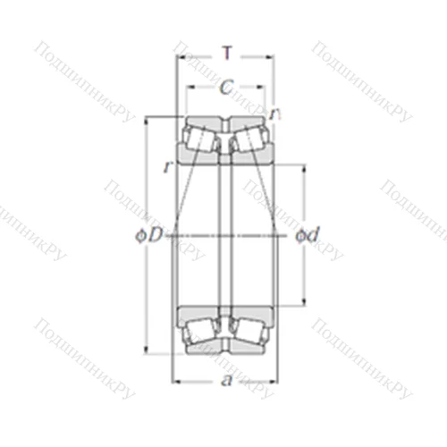Подшипник роликовый радиально-упорный 430230U