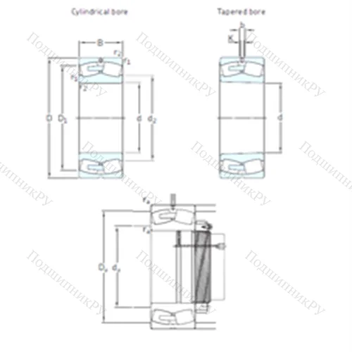 Подшипник роликовый радиальный самоцентрирующийся 241/600ECA/W 33 от производителя  SKF