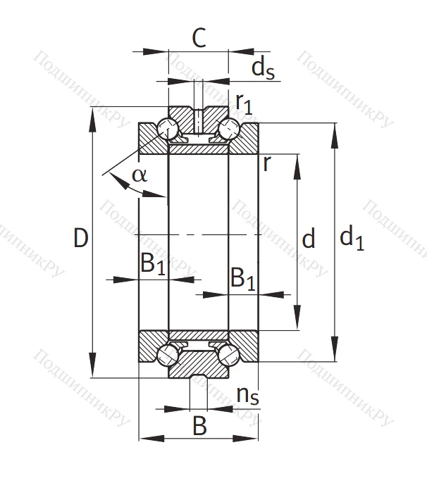 Упорный шариковый подшипник 234413-M-SP