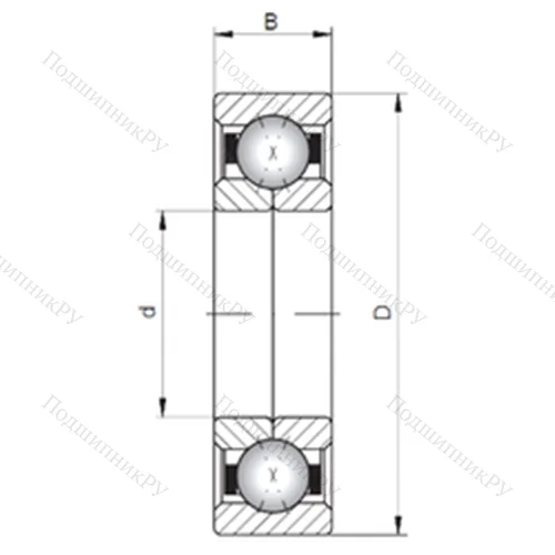 Подшипник шариковый радиально-упорный QJ 1092 от производителя  CX