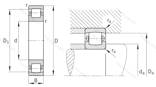 Сферический роликовый подшипник 20311 TVPC 3 от производителя  FAG