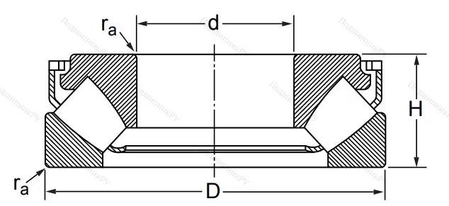 Упорный роликовый подшипник 29416 M (9039416 Л ГОСТ) в Самаре