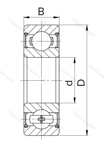 Миниатюрный шариковый подшипник 60026 (626 Z) в Самаре