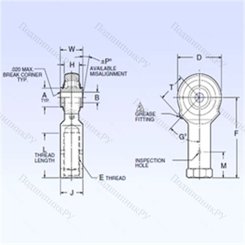 Подшипник роликовый радиальный самоцентрирующийся ARR 4FFN-C