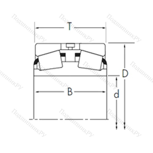 Подшипник роликовый радиально-упорный H 228649D/H 228610+H 228610EB