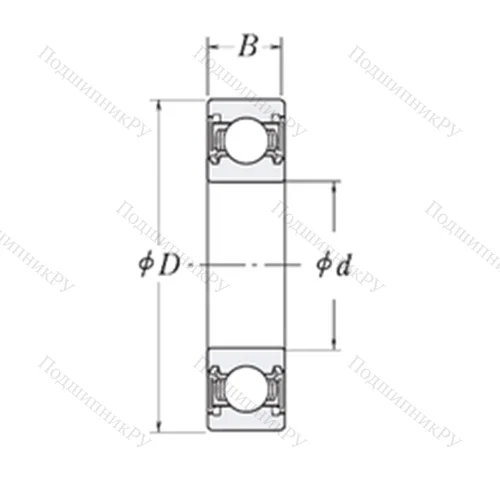 Подшипник шариковый радиальный KLNJ 7/8-2RS от производителя  RHP