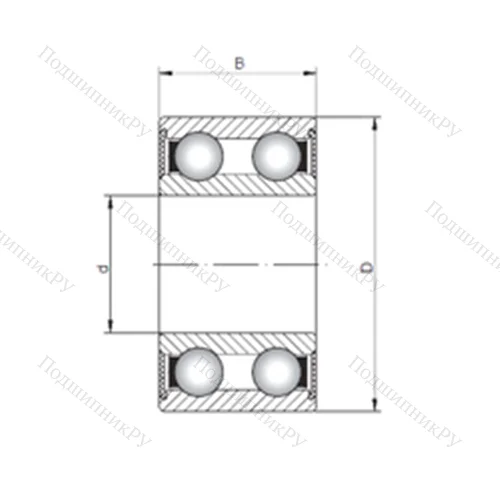 Подшипник шариковый радиальный 4310-2RS