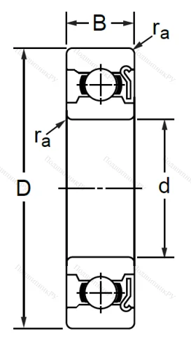 Миниатюрный шариковый подшипник 60024 (624 Z) в Самаре