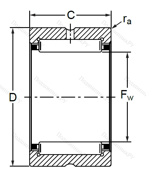 Подшипник RNA 4904 (4254904 K ГОСТ) в Самаре