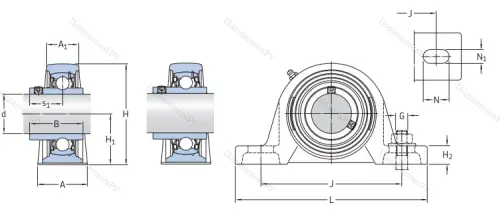 Подшипниковый узел SY 60 TR в Самаре