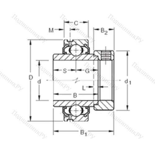 Подшипник шариковый радиальный G 1114KLL