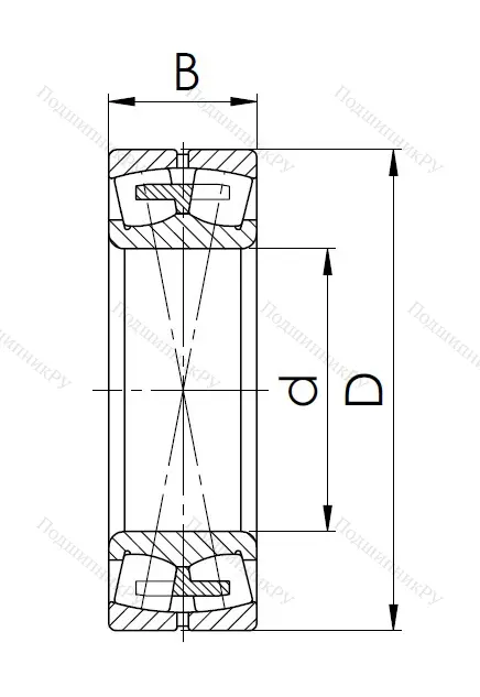 Сферический роликовый подшипник 3611 H (22311 MW 33) в Самаре