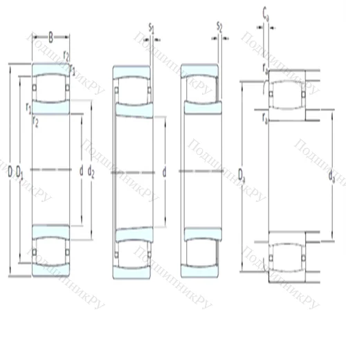 Подшипник роликовый тороидальный C 31/750KMB от производителя  SKF