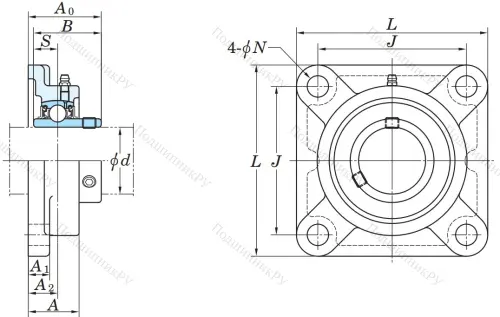 Подшипниковый узел UCF 210 J в Самаре