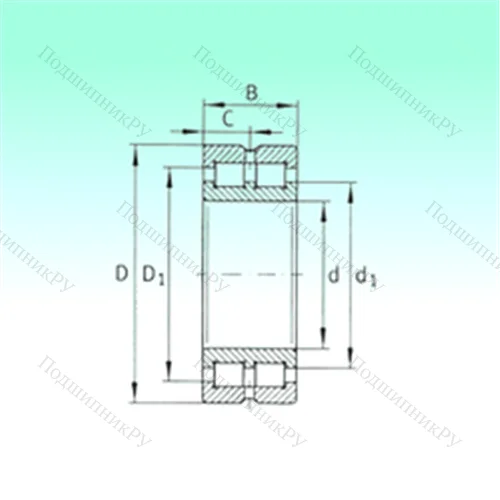 Подшипник роликовый радиальный SL 014980 от производителя  NBS