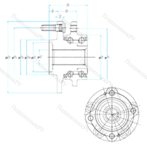 Подшипник роликовый радиально-упорный ZA-/HO/63BWKH 02A-Y 01