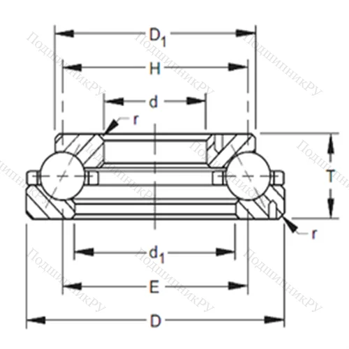 Подшипник шариковый радиально-упорный 540TVL 720