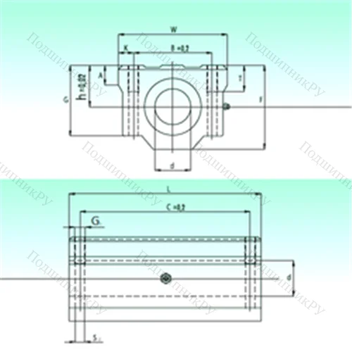 Подшипник шариковый линейный SCW 08 AS от производителя  NBS